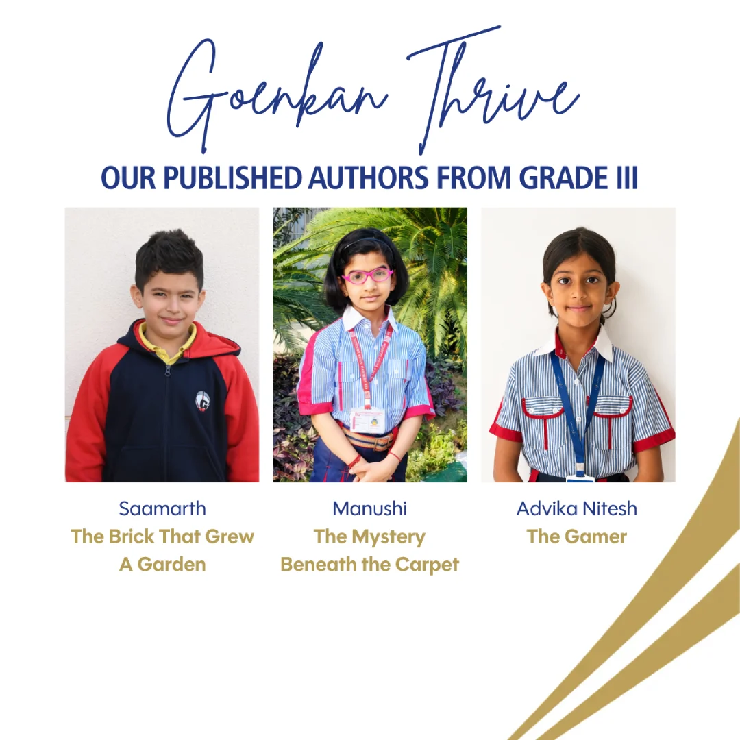 Grade III Students from GD Goenka Flagship School Become Published Authors